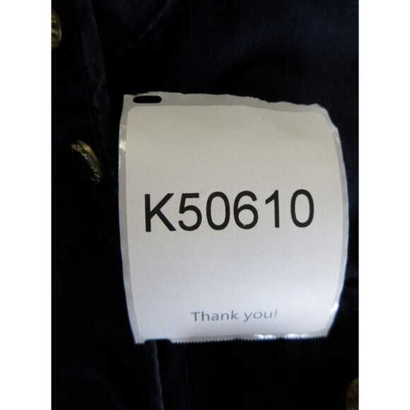 Banana Republic Jacket Small Military Coat Elbow Patches Utility Belt - Picture 13 of 13